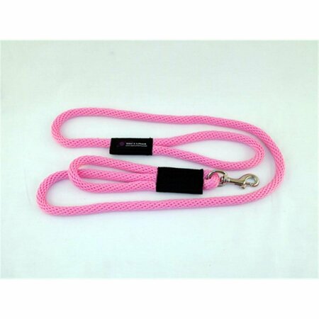 SOFT LINES 2 Handled Sidewalk Safety Dog Snap Leash 0.62 In. Diameter By 10 Ft. - Hot Pink SO456475